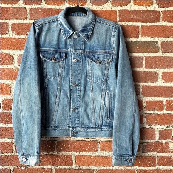 NWOT Helmut Lang Square Shoulder denim jac… - Picture 2 of 6
